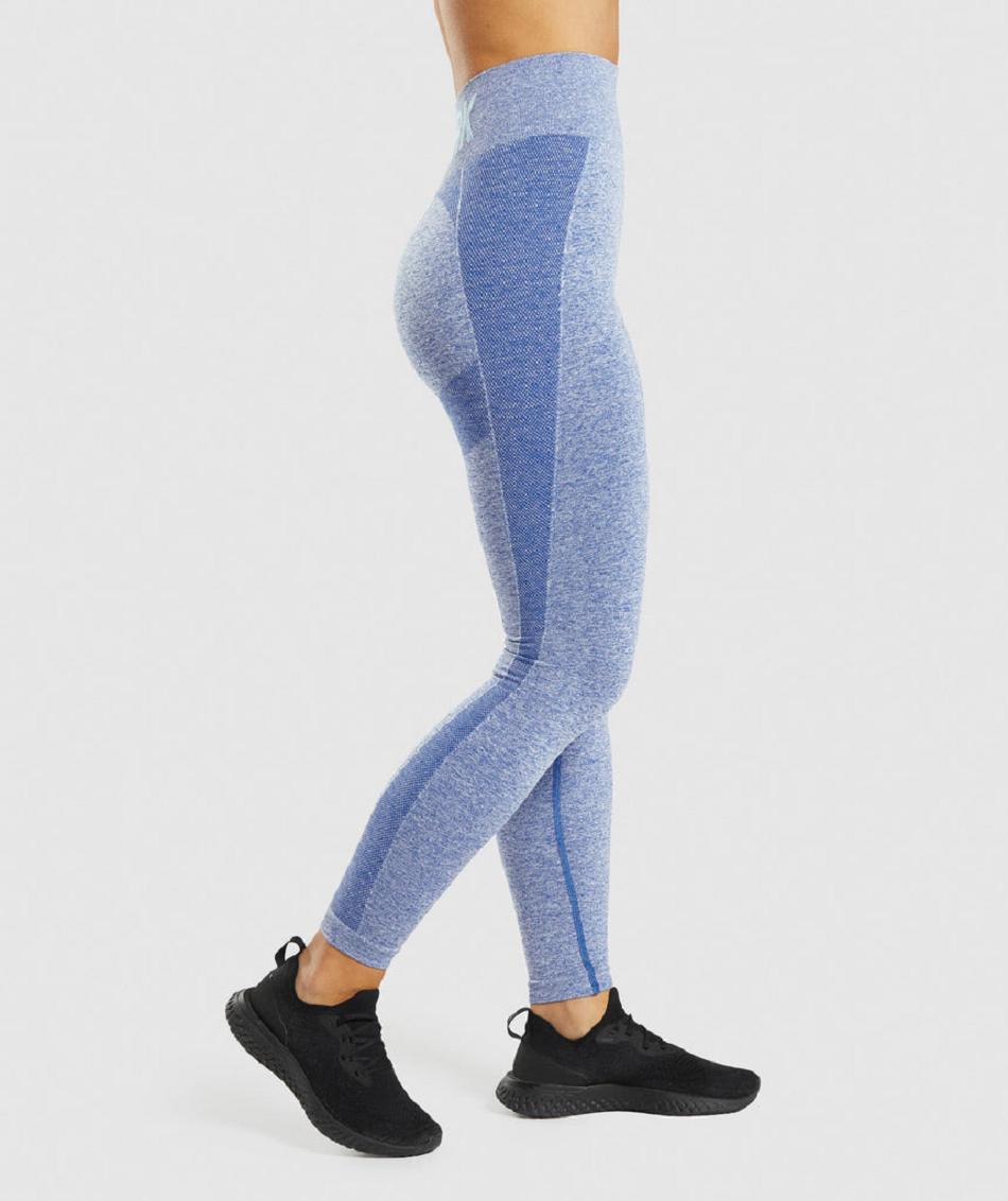 Leggins Gymshark Flex High Waisted Mujer Azules | CO 2904OKI